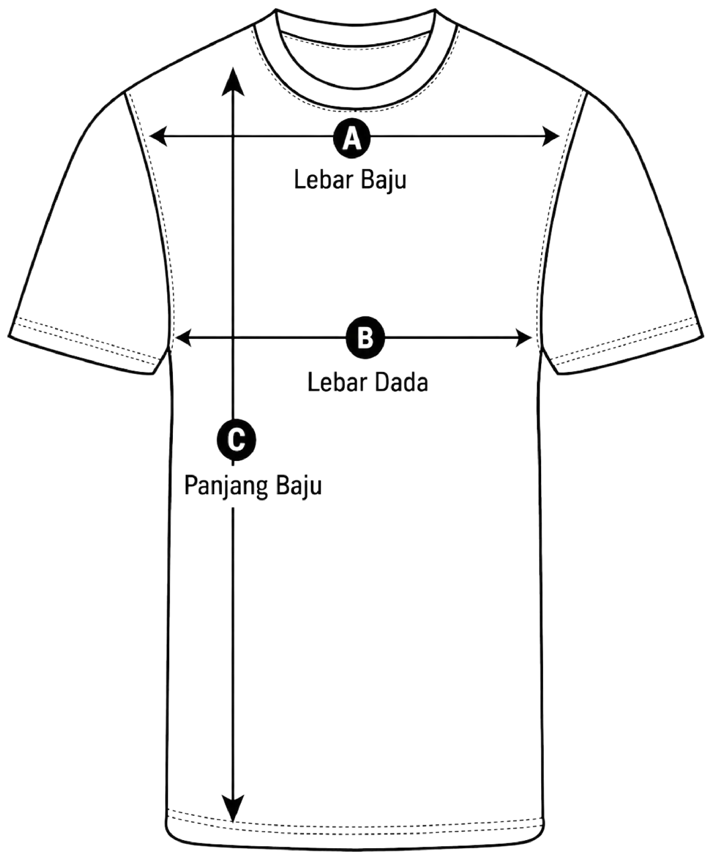 Panduan ukuran baju